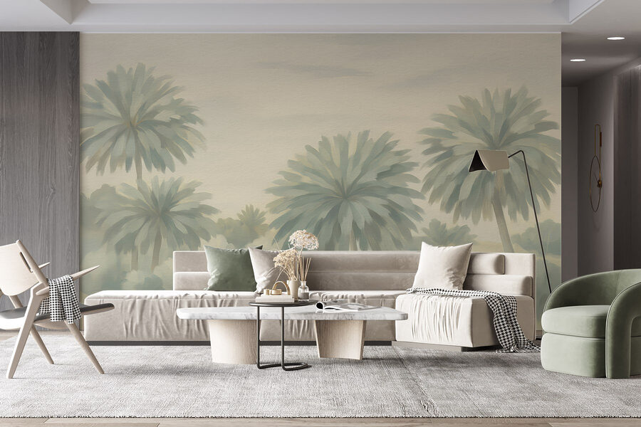 Group of palm trees