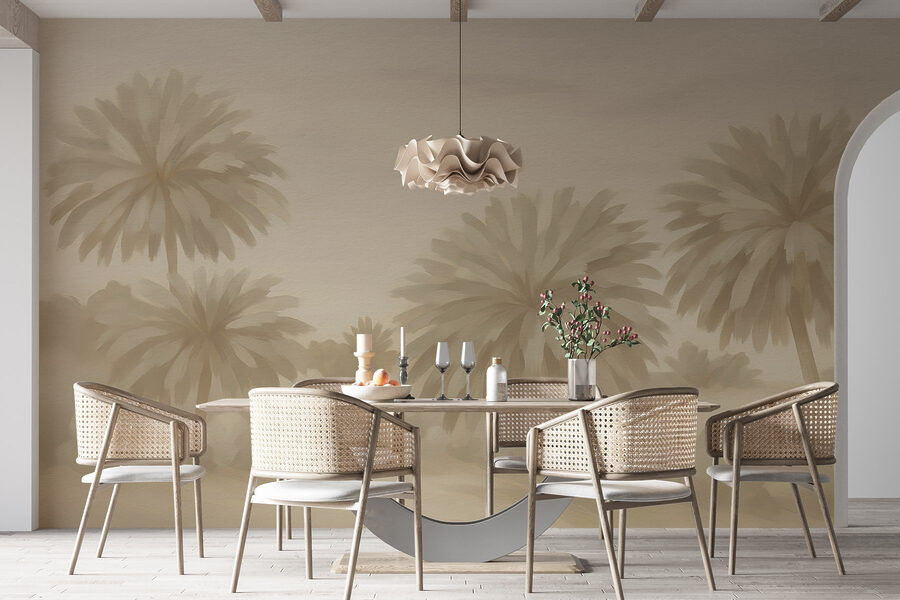Group of palm trees