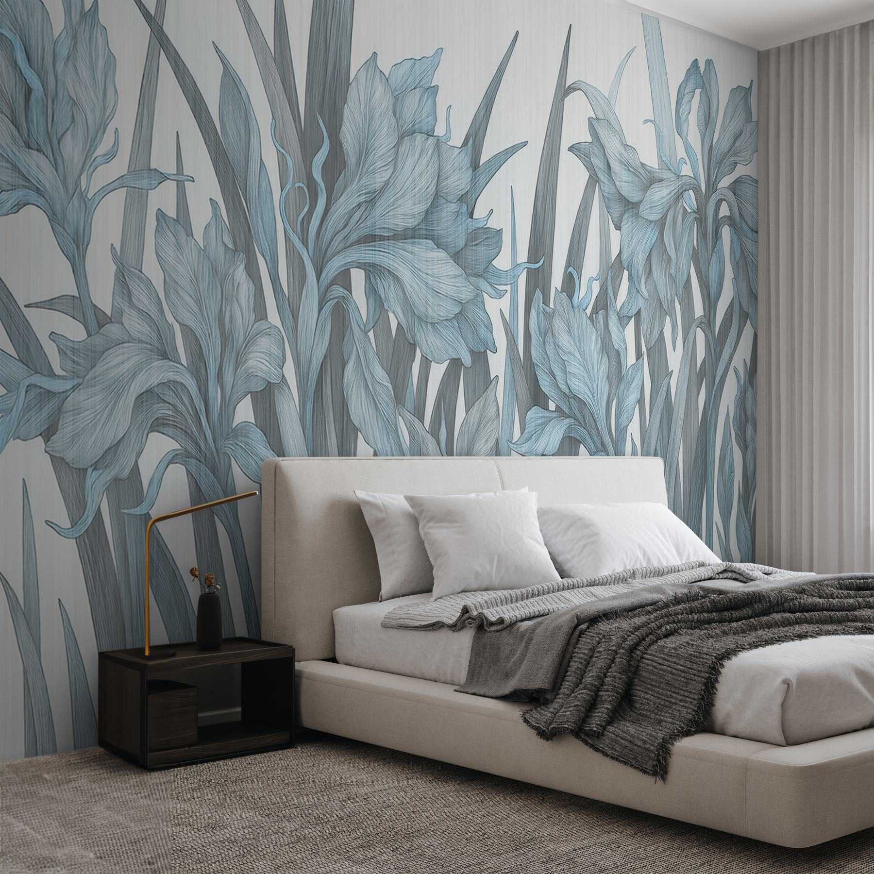 Delicate blooms in tranquil hues