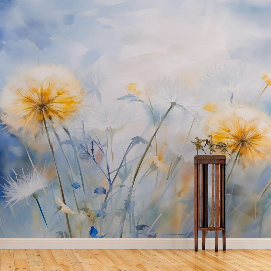 Wall murals Yellow and white flowers - Image 2