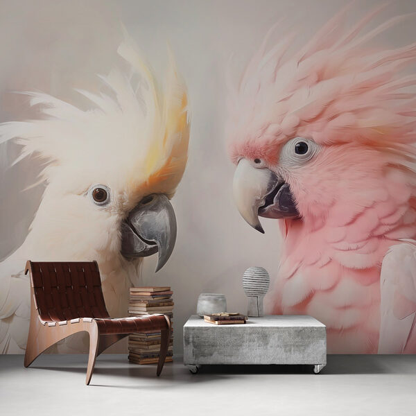Elegant birds in soft colors Elegant birds in soft colors