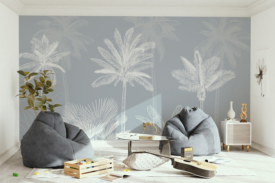 Group of palm trees