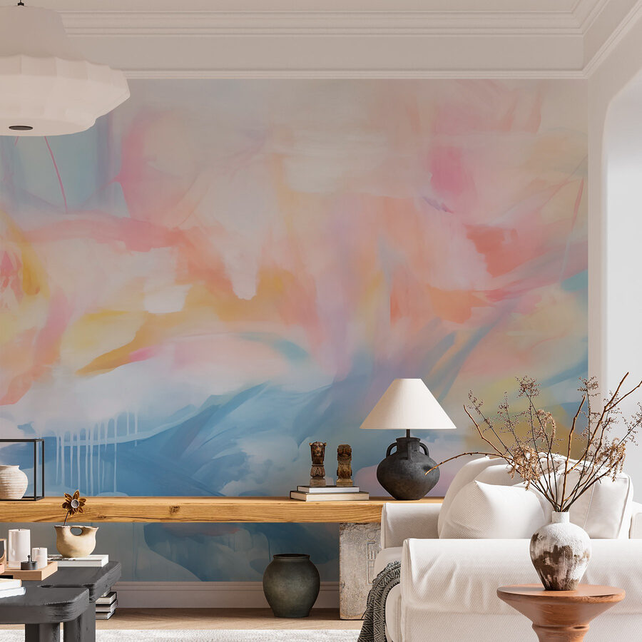 Wall murals Painting of a colorful sky
