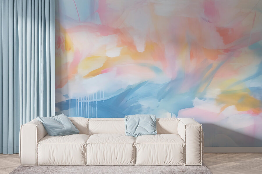 Wall murals Painting of a colorful sky - Image 2