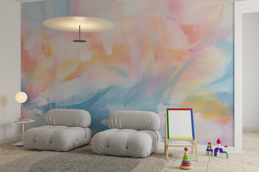 Wall murals Painting of a colorful sky - Image 3