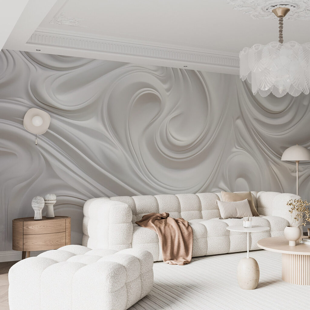 White swirly surface White swirly surface