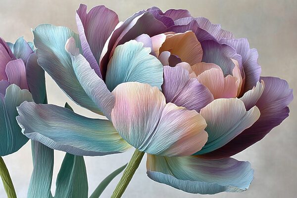 Delicate petals in soft hues. Delicate petals in soft hues.