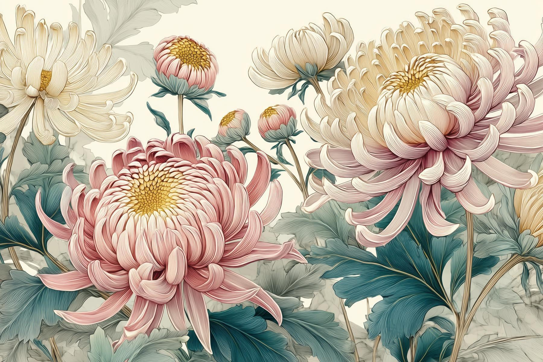 Elegant blooms in soft pastels