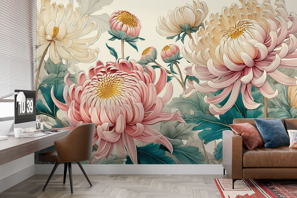 Elegant blooms in soft pastels