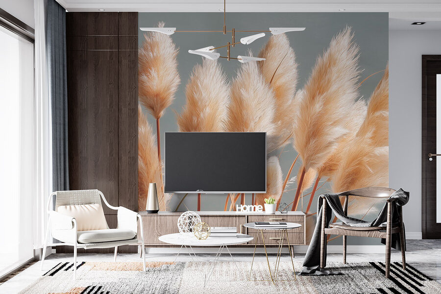 Group of fluffy plants