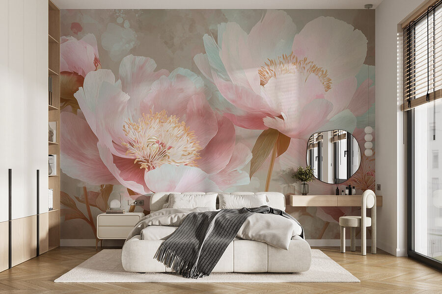 Delicate blooms in soft pastel hues Delicate blooms in soft pastel hues