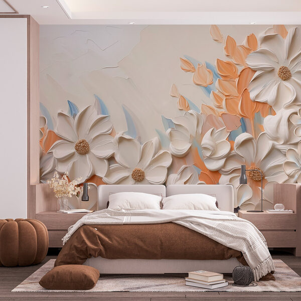Wall murals Painting of flowers on a wall (SKU: w03900) Wall murals Wall murals Painting of flowers on a wall (SKU: w03900)