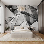 Wall mural Group of glass triangles