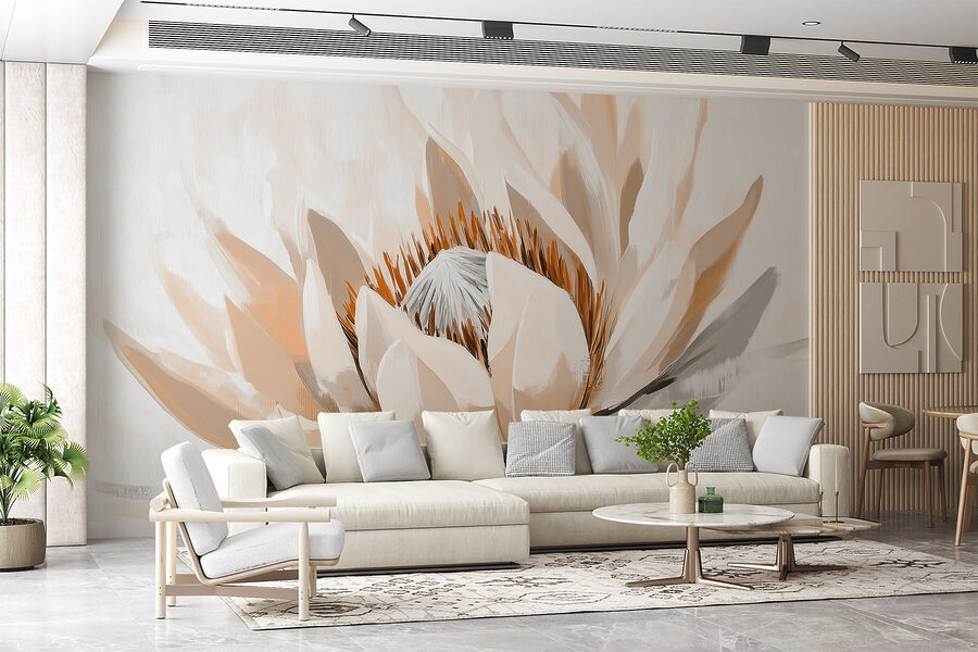 Elegant lotus in soft hues