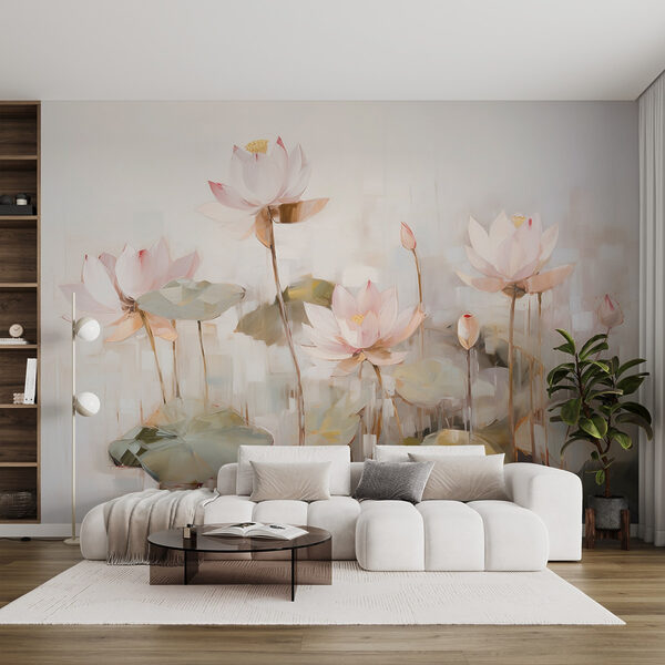 Painting of flowers and leaves Painting of flowers and leaves