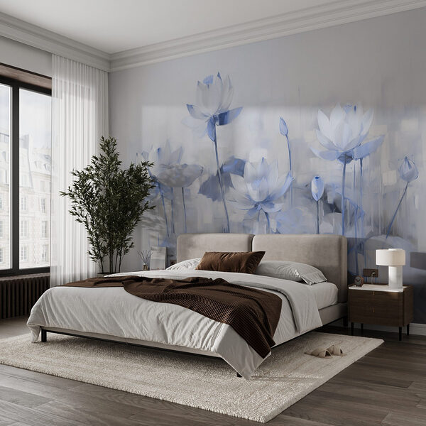 Painting of flowers and leaves Painting of flowers and leaves