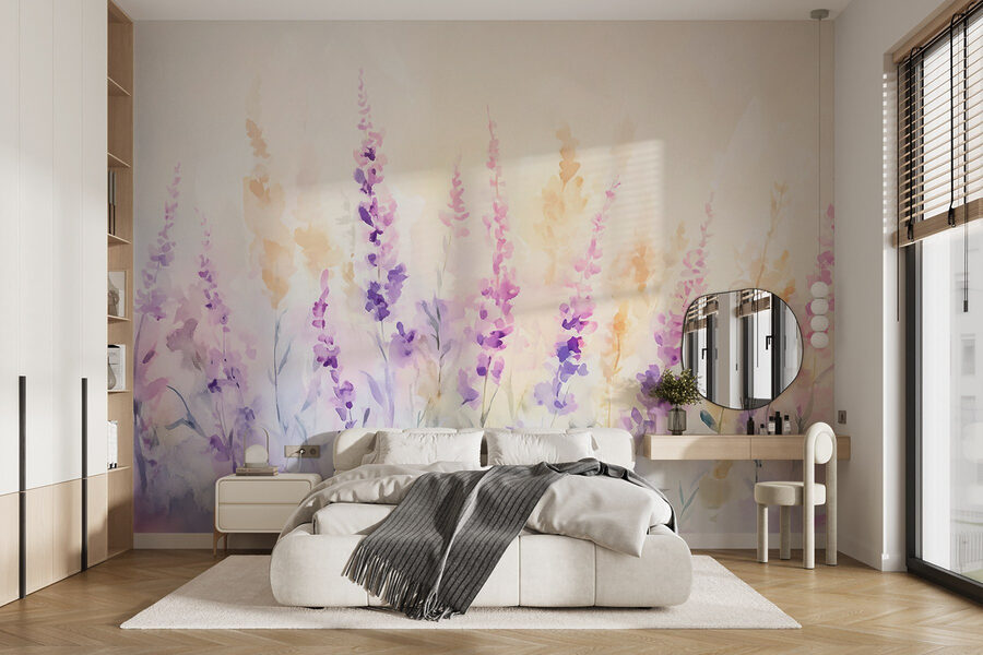 Wall murals Painting of flowers in a field - Image 2