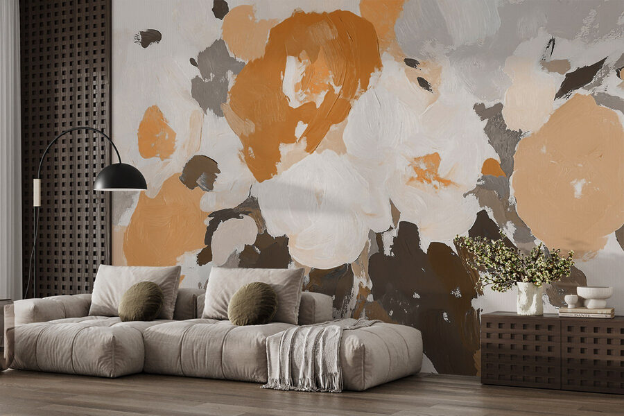 Wall murals Painting of flowers with different colors - Image 3