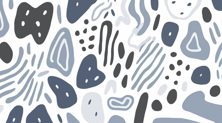 Wall murals Pattern of different shapes and colors - Image 4