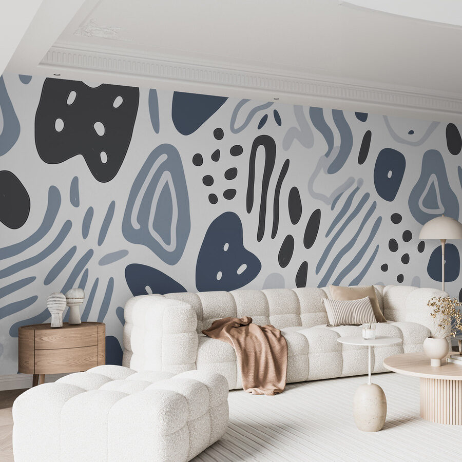 Wall murals Pattern of different shapes and colors - Image 2