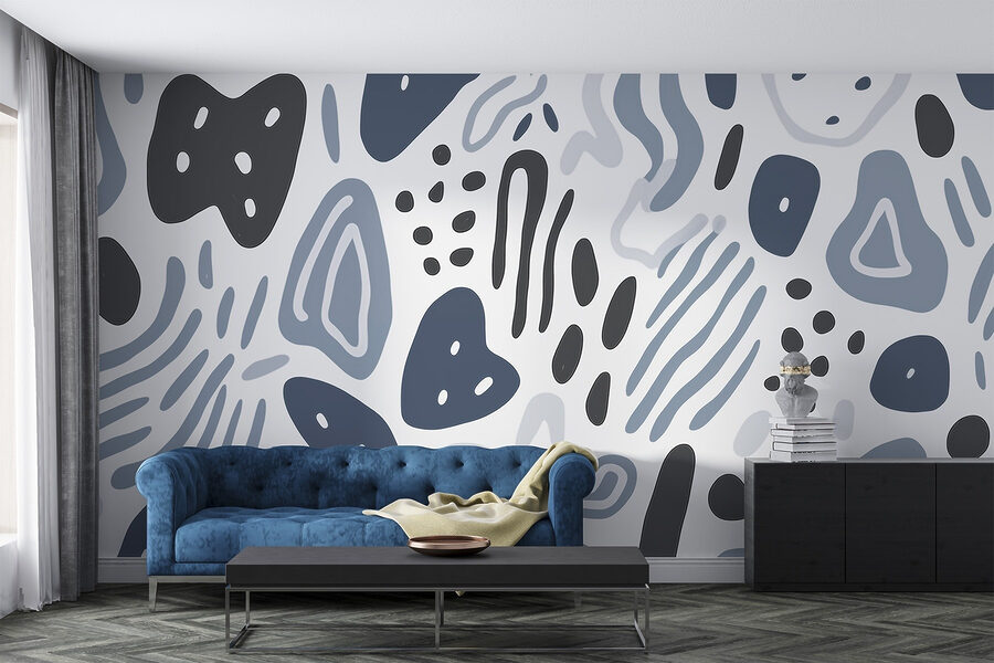 Wall murals Pattern of different shapes and colors - Image 3