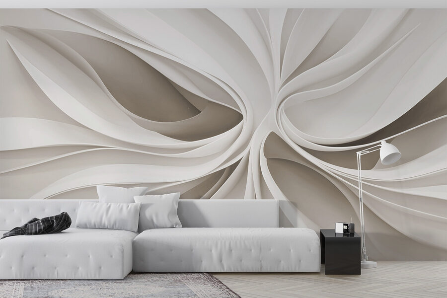 White swirly pattern