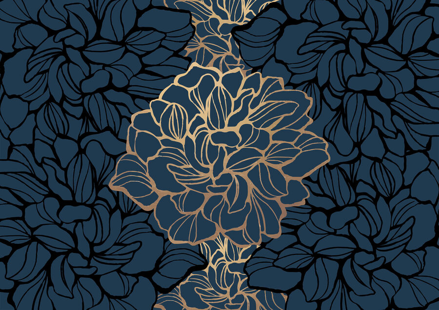 Bold floral design on dark background t00003p 900x636 - Bold floral design on dark background - tegory