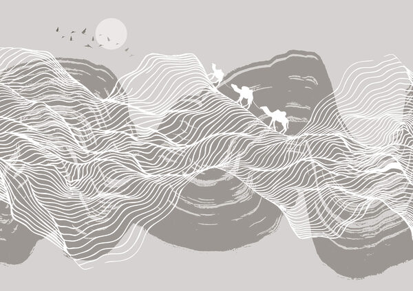 White lines on a gray background White lines on a gray background