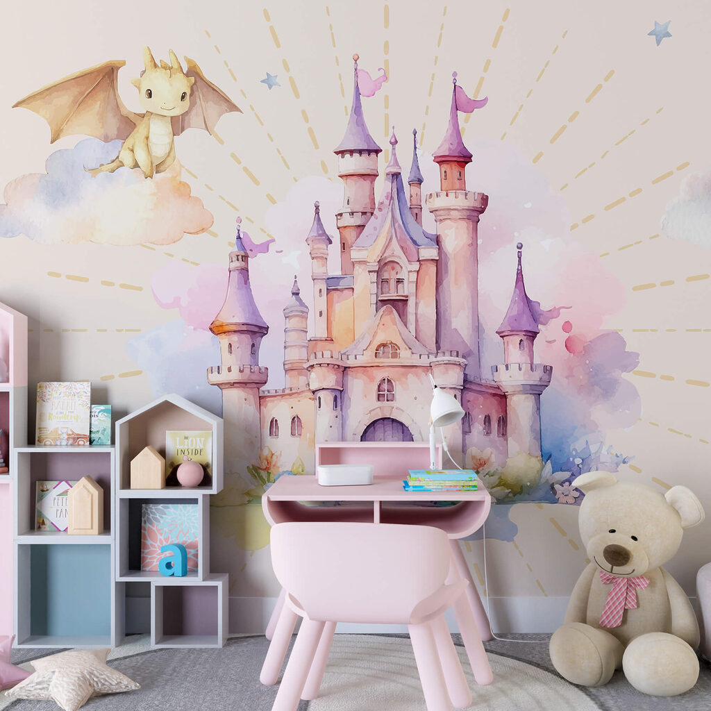 Watercolor of a castle