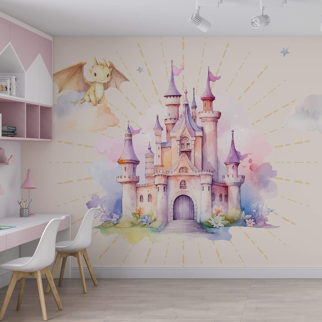 Watercolor of a castle