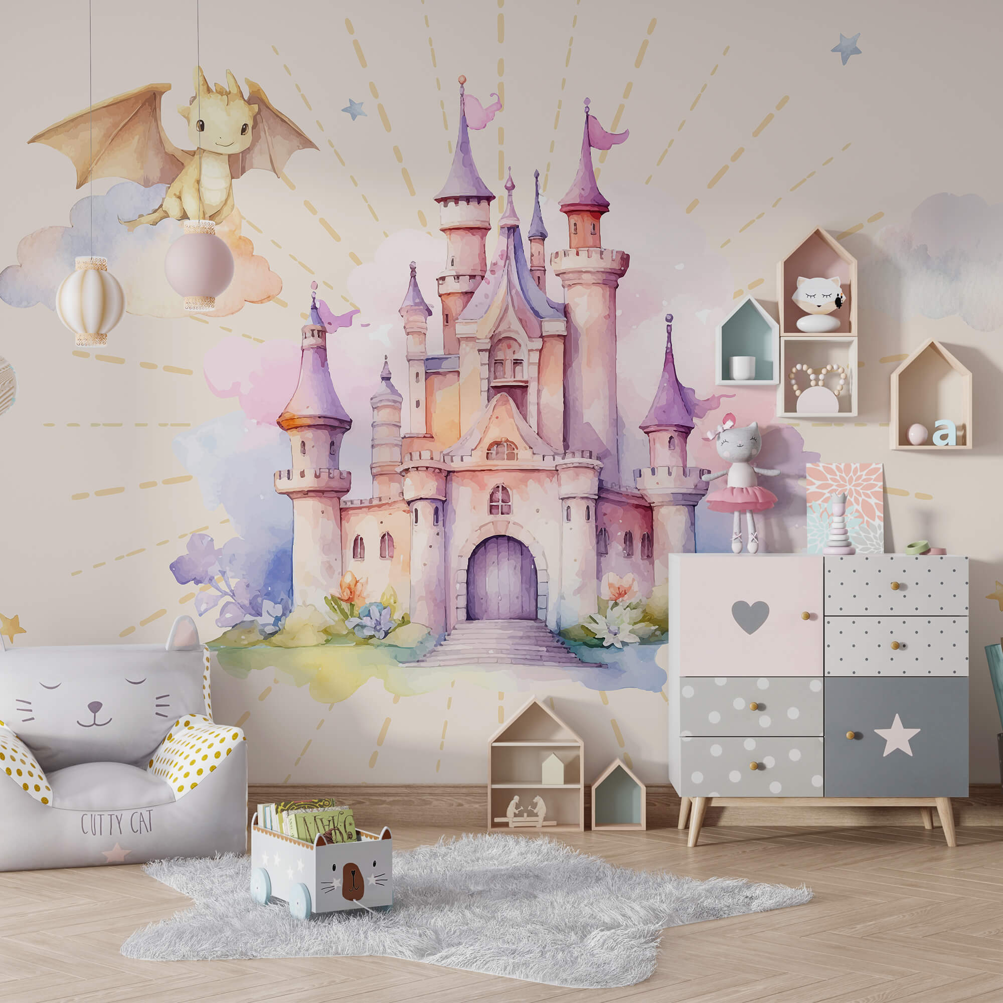 Watercolor of a castle