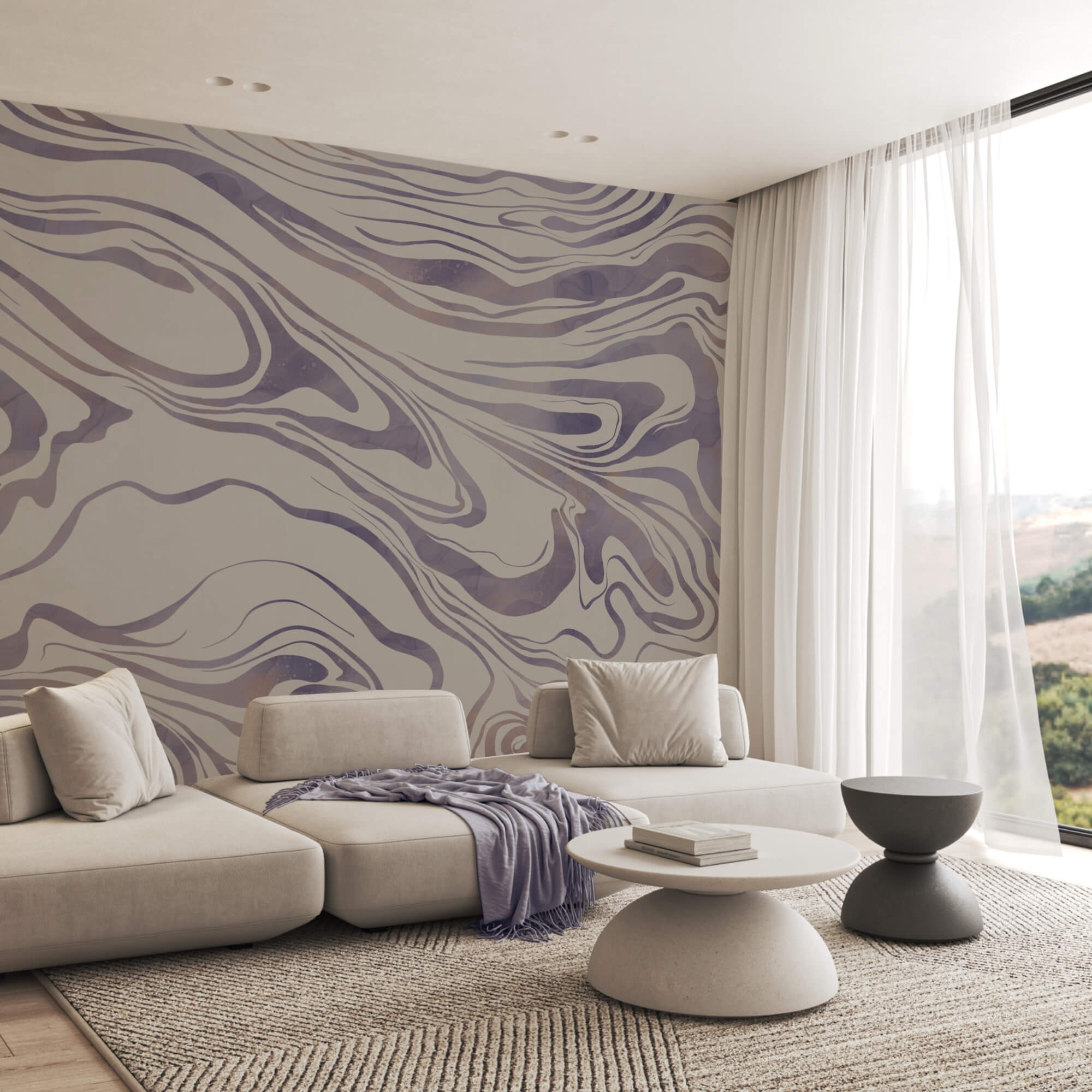 – Abstract waves on a soft background