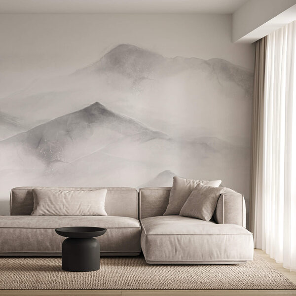 White and gray mountain range White and gray mountain range