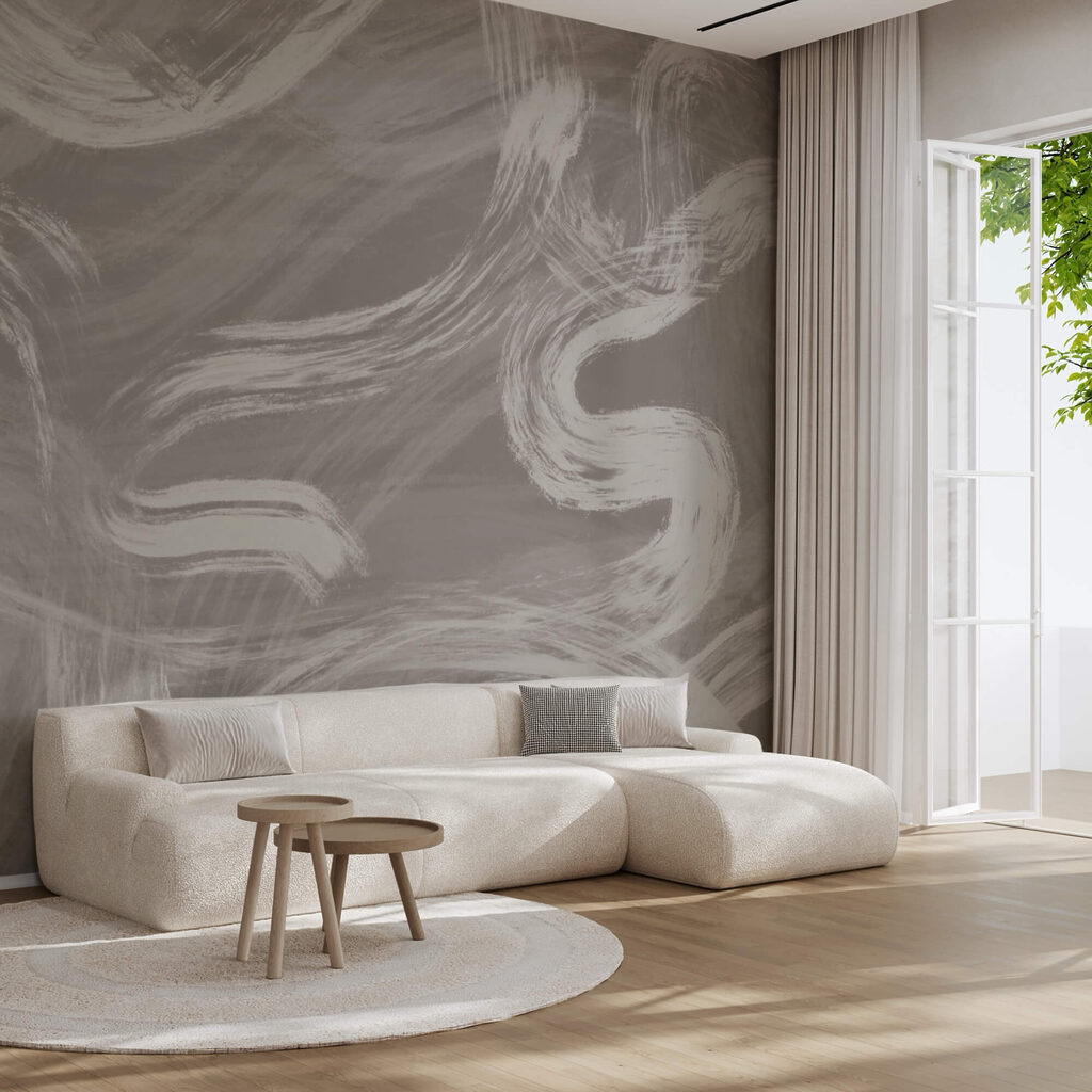 White and gray background