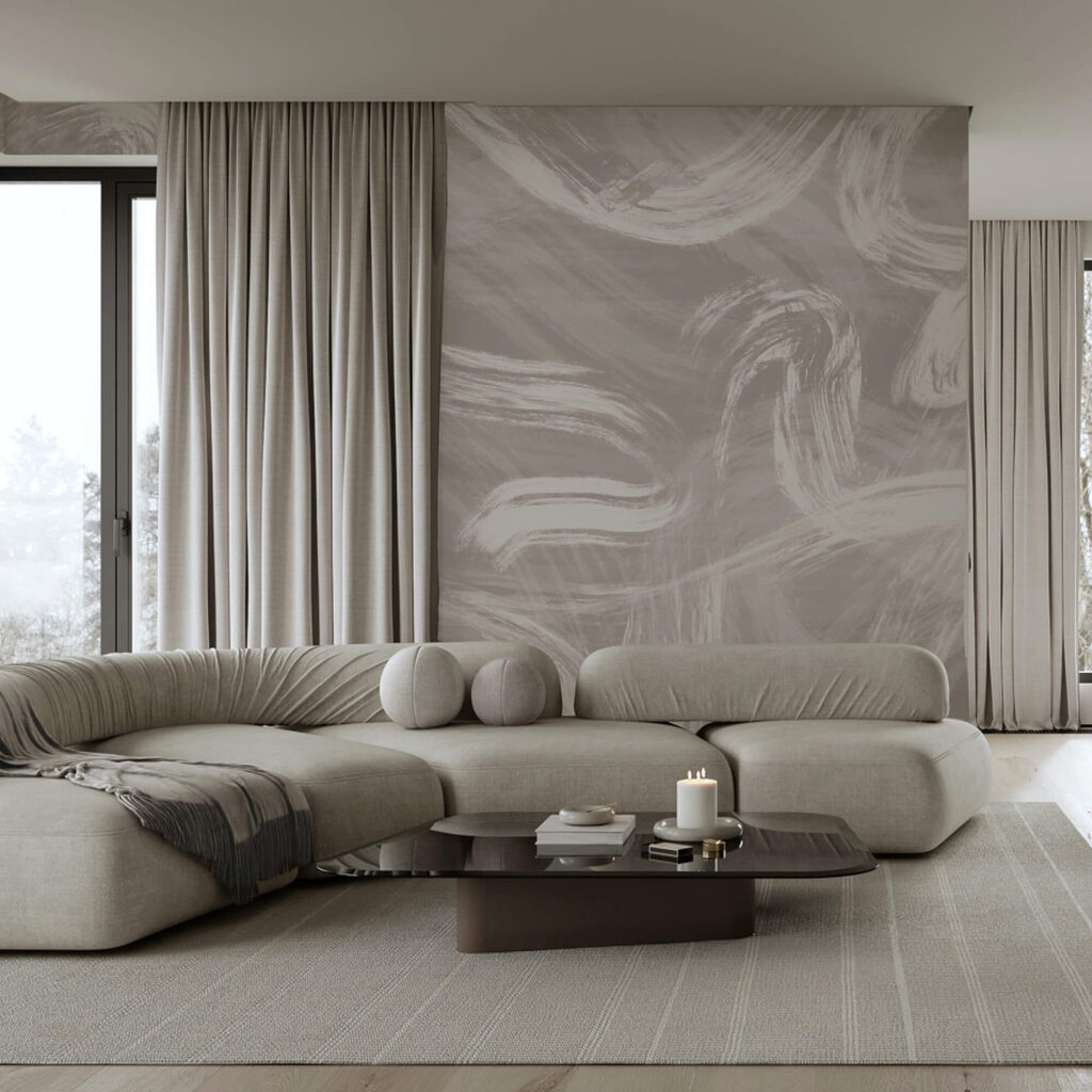 White and gray background