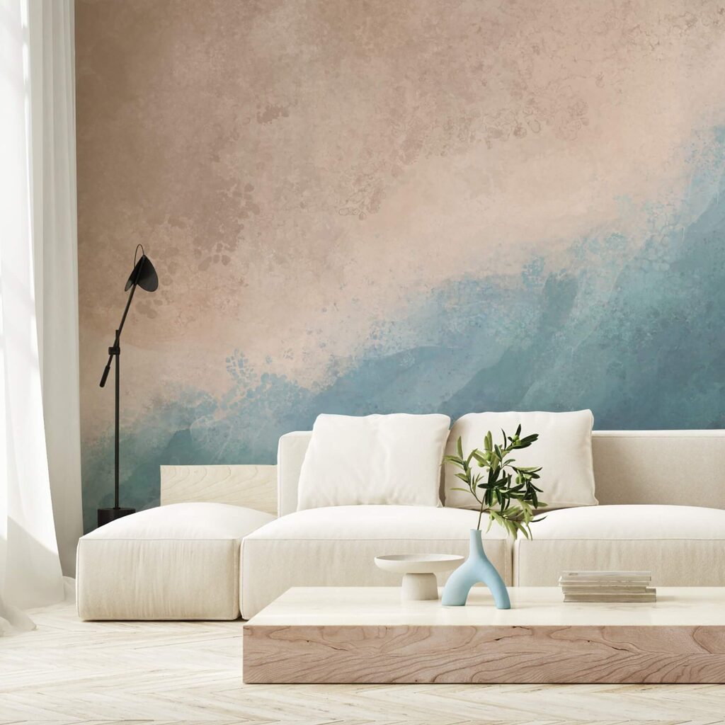 Blue and white water