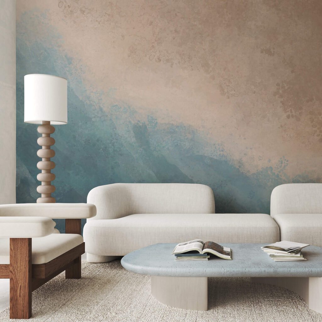 Blue and white water