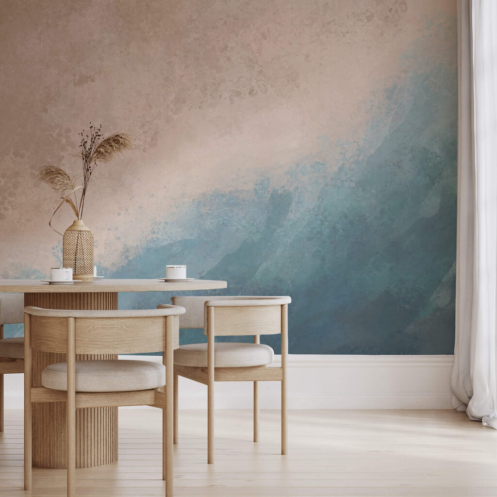 Blue and white water