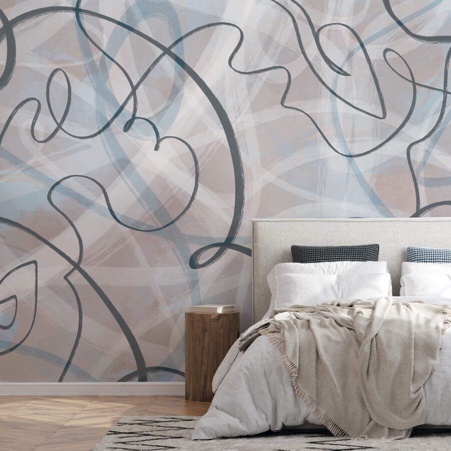 Flowing lines and soft hues blend. Flowing lines and soft hues blend.