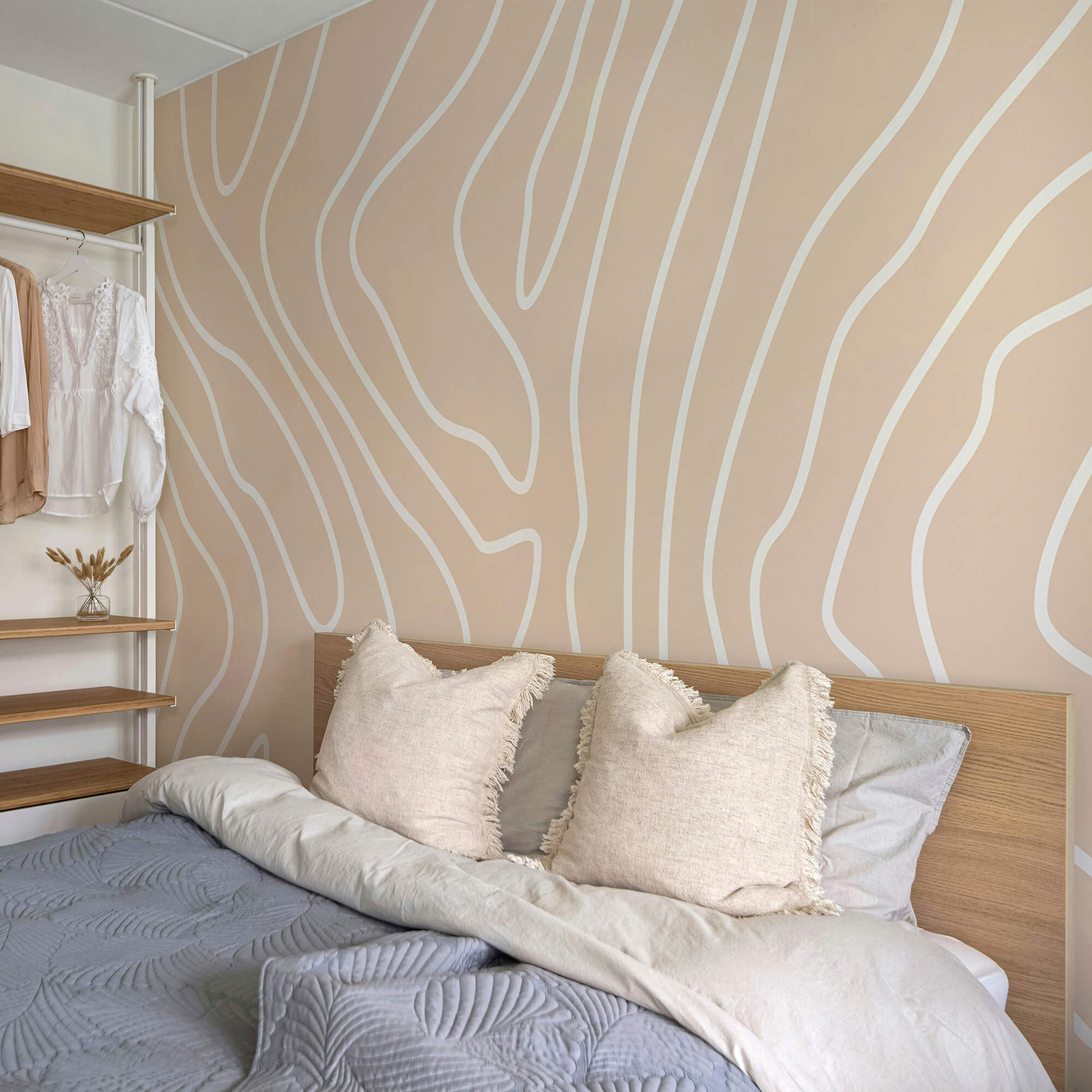 White lines on a pink background White lines on a pink background