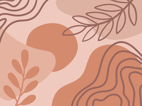Abstract shapes in earthy tones