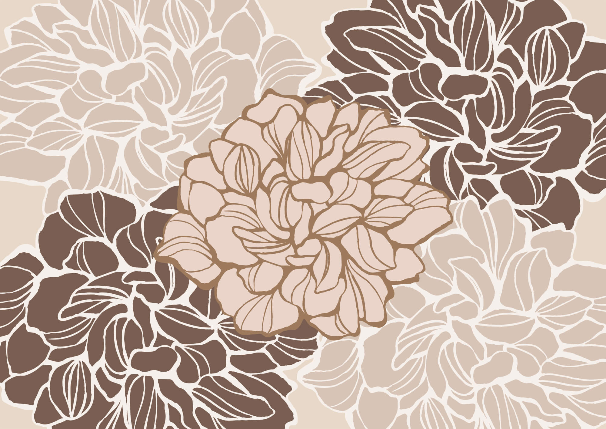 Flower with many leaves