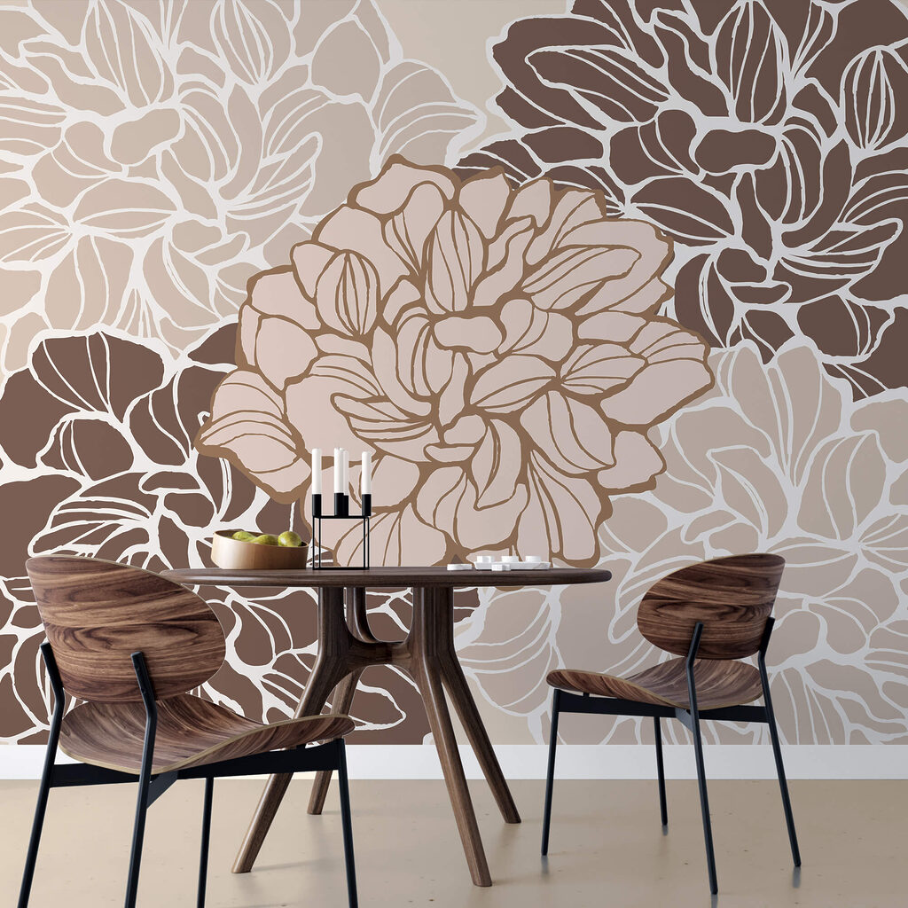 Flower with many leaves