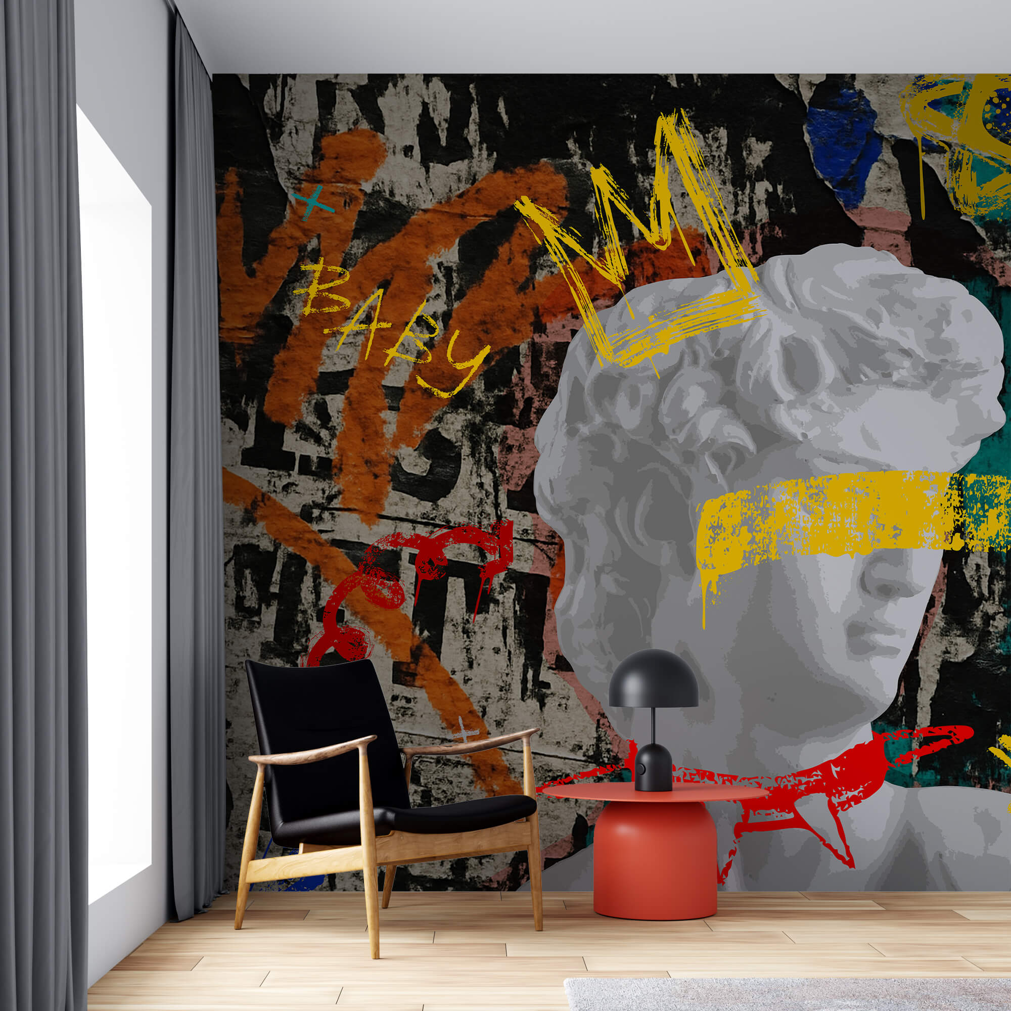 Statue with a crown on it