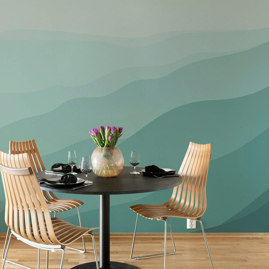 Wall murals Green hills with blue sky - Image 2