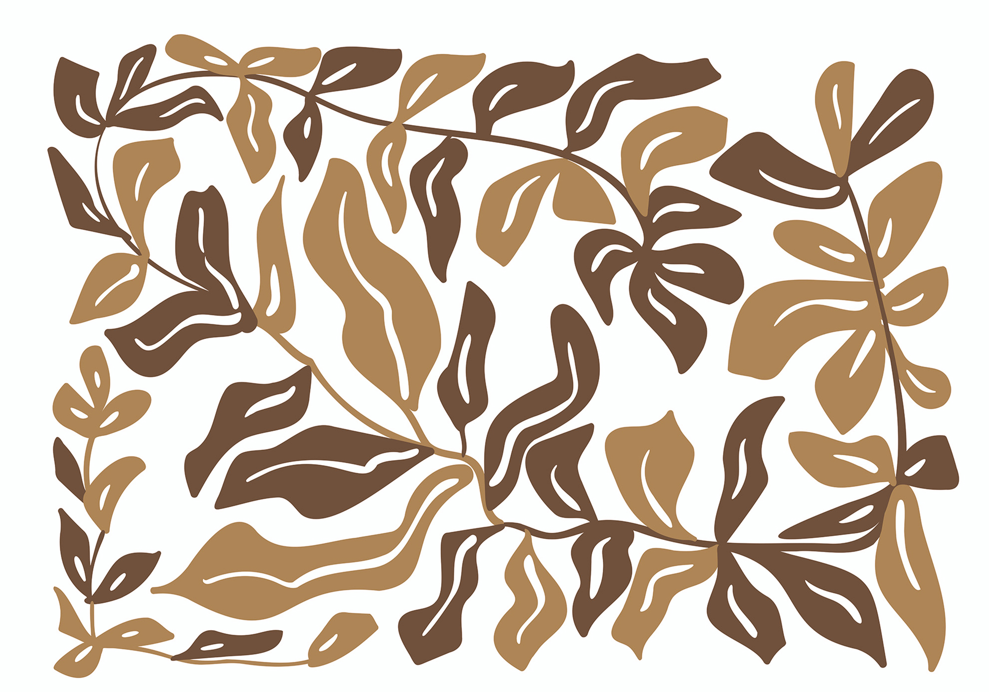 Brown and tan leaves Brown and tan leaves