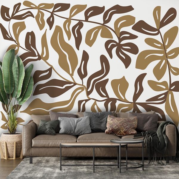 Wall murals Brown and tan leaves Wall murals Brown and tan leaves