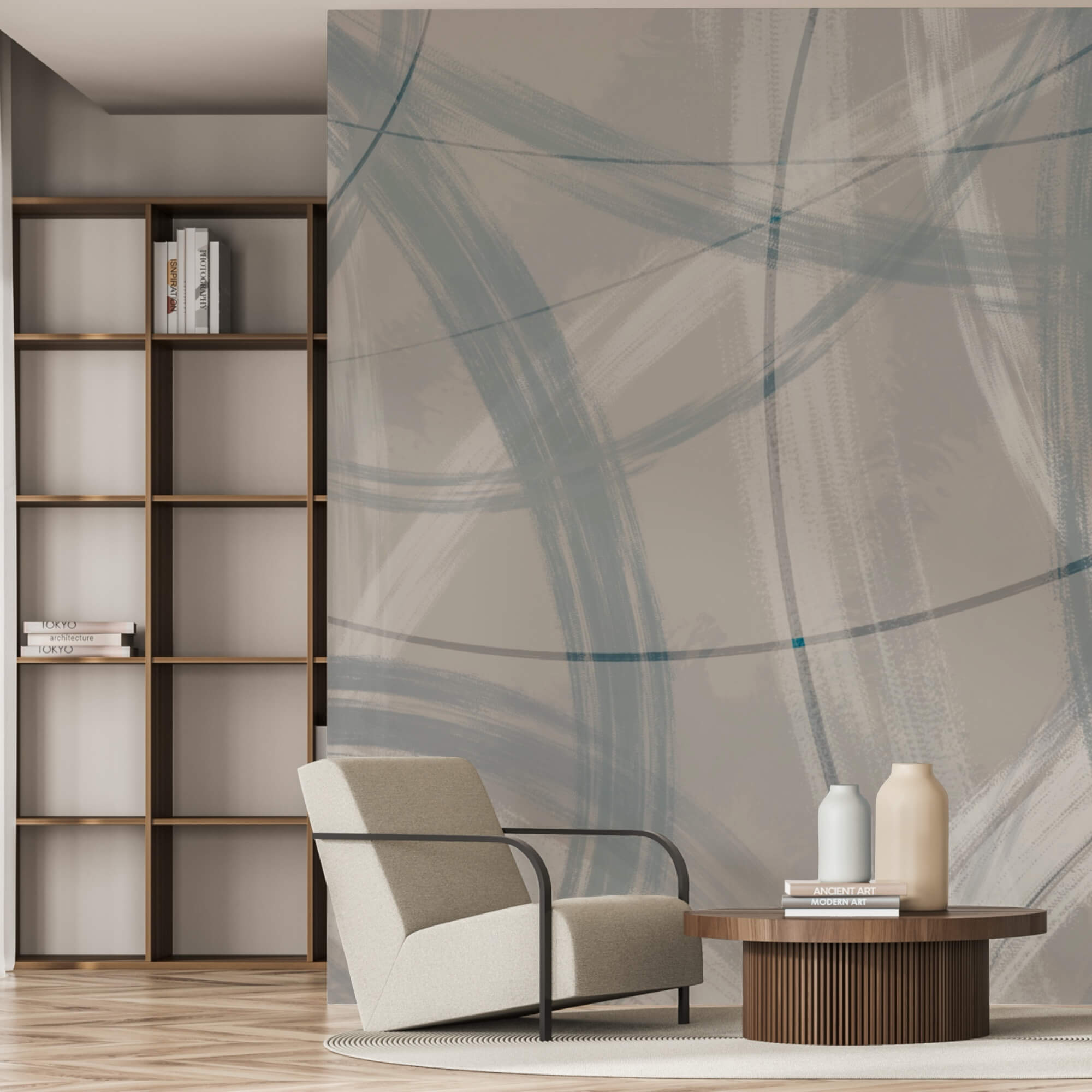 Grey and white background with circles and lines Grey and white background with circles and lines