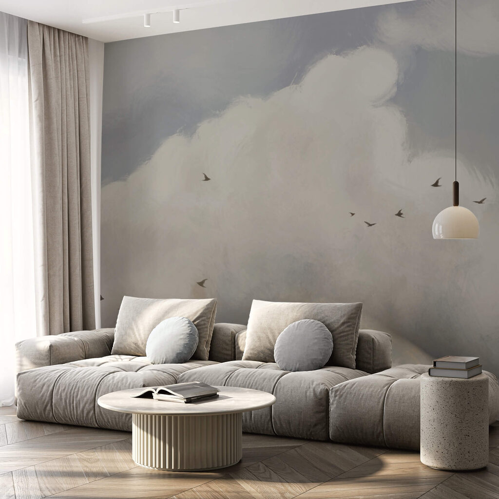 Birds flying birds in the sky