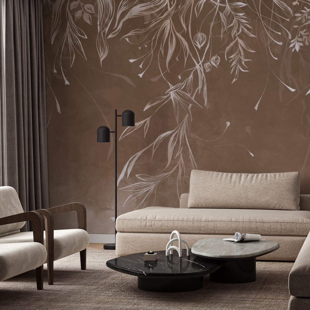 Delicate patterns in soft tones